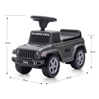 Jeździk Jeep Rubicon Gladiator Milly Mally szary