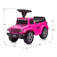 Jeździk Jeep Rubicon Gladiator Milly Mally różowy