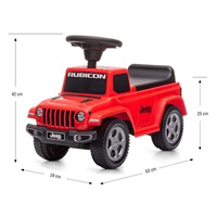 Jeździk Jeep Rubicon Gladiator Milly Mally czerwony