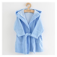 Dziecięcy frotte szlafrok New Baby Comfortably blue