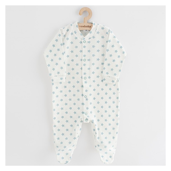 Niemowlęcy pajac New Baby Classic II gwiazdki miętowe
