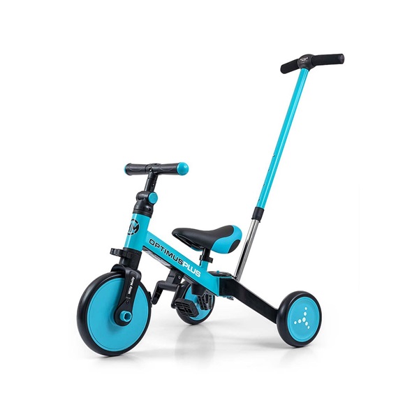 Rowerek Milly Mally 4w1 Optimus Plus z rączką blue