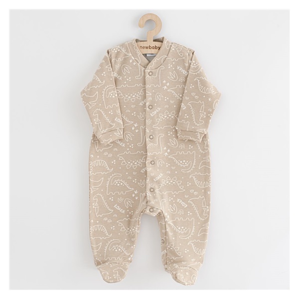 Niemowlęcy pajac New Baby Classic II dino beżowy
