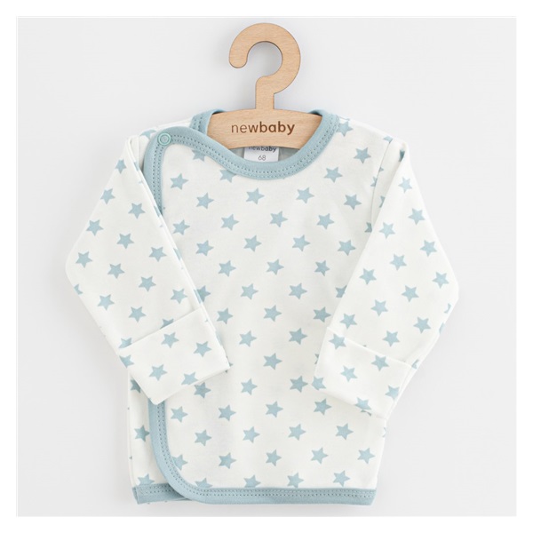 Niemowlęca koszulka New Baby Classic II gwiazdki miętowy