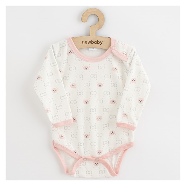 Niemowlęce body New Baby Classic II miś różowy