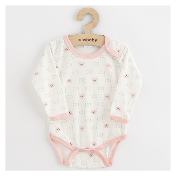 Niemowlęce body New Baby Classic II miś różowy