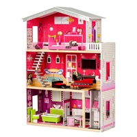 Drewniany domek dla lalek - Rezydencja Malibu ECOTOYS