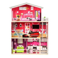 Drewniany domek dla lalek - Rezydencja Malibu ECOTOYS