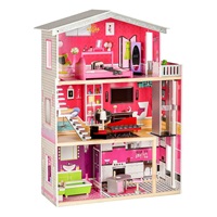 Drewniany domek dla lalek - Rezydencja Malibu ECOTOYS