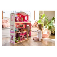 Drewniany domek dla lalek - Rezydencja Malibu ECOTOYS