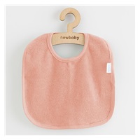 Dziecięcy frotte śliniak New Baby Comfortably pink