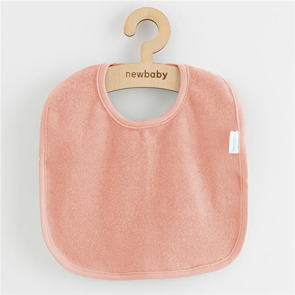 Dziecięcy frotte śliniak New Baby Comfortably pink