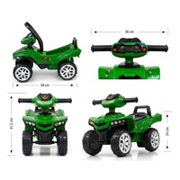 Dziecięcy jeździk z dźwiękiem Quad Milly Mally Monster Military