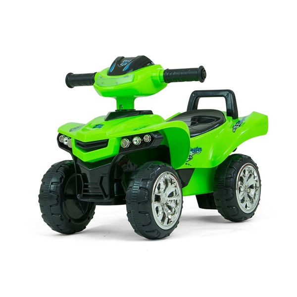 Dziecięcy jeździk z dźwiękiem Quad Milly Mally Monster Green