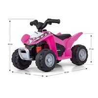 Pojazd na akumulator Quad Milly Mally Honda ATV różowy