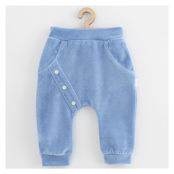 Niemowlęce welurowe spodnie New Baby Suede clothes niebieski