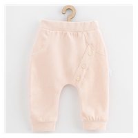 Niemowlęce welurowe spodnie New Baby Suede clothes jasno różowy