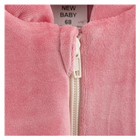 Niemowlęca bluza welurowa New Baby Suede clothes różowy