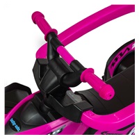 Dziecięcy jeździk z rączką Baby Mix Mega różowy