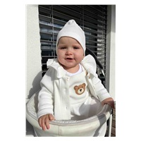 Niemowlęcy kaftanik zapinany na guziki New Baby Luxury clothing Laura biały