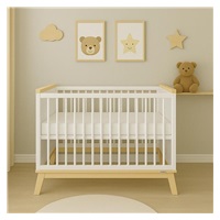 Łóżeczko dla dzieci tapczanik New Baby MARCUS 120x60 cm białe/natural