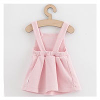 Niemowlęca sukieneczka na szelkach New Baby Luxury clothing Laura różowa