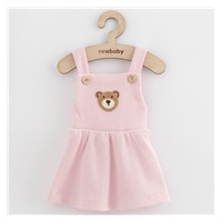 Niemowlęca sukieneczka na szelkach New Baby Luxury clothing Laura różowa