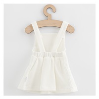 Niemowlęca sukieneczka na szelkach New Baby Luxury clothing Laura biała