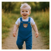 Niemowlęce ogrodniczki New Baby Luxury clothing Oliver niebieskie