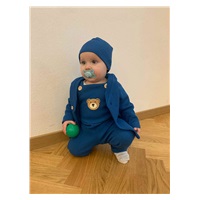 Niemowlęce ogrodniczki New Baby Luxury clothing Oliver niebieskie