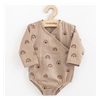 Niemowlęce muślinowe body z bocznym wiązaniem New Baby Rainbow