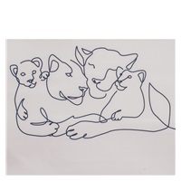 Dziecięca rozkładana sofa New Baby Lion Family light grey