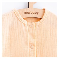 Niemowlęcy letni muślinowy pajac New Baby Leny peach
