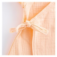 Letnia niemowlęca muślinowa sukienka New Baby Leny peach