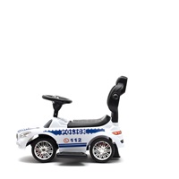Dziecięcy jeździk z dźwiękiem Baby Mix POLICE biały (USZKODZONE OPAKOWANIE)