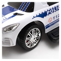 Dziecięcy jeździk z dźwiękiem Baby Mix POLICE biały (USZKODZONE OPAKOWANIE)