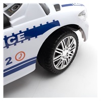 Dziecięcy jeździk z dźwiękiem Baby Mix POLICE biały (USZKODZONE OPAKOWANIE)