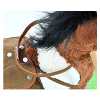 Konik na biegunach z melodią Milly Mally Łatek dark-brown