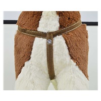 Konik na biegunach z melodią Milly Mally Łatek dark-brown