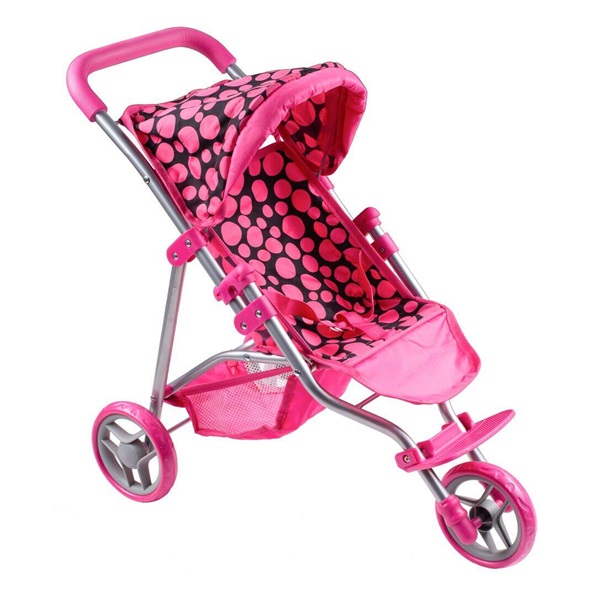 Sportowy wózek dla lalek PlayTo Olivie różowy