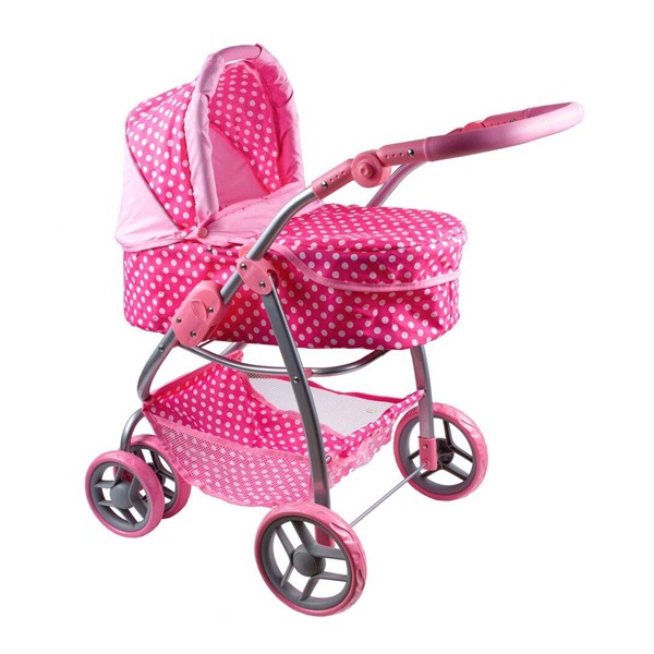 Multyfunkcyjny wózek dla lalek Baby Mix Jasmínka jasnoróżowy
