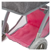 Wózek dla lalek 2v1  Baby Mix Sophie pink-grey