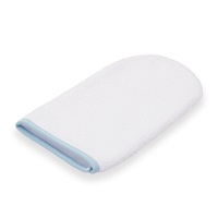 Okrycie kąpielowe frotte z kapturkiem New Baby BASIC 80x80 biało-niebieskie