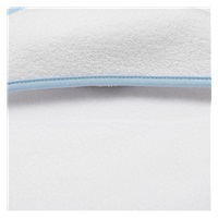Okrycie kąpielowe frotte z kapturkiem New Baby BASIC 80x80 biało-niebieskie