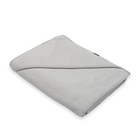 Okrycie kąpielowe frotte z kapturkiem New Baby BASIC 100x100 szare