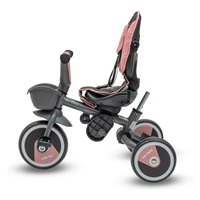 Dziecięcy rowerek trójkołowy Baby Mix 5w1 RELAX 365° różowy