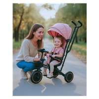 Dziecięcy trójkołowiec Baby Mix Peony EVA różowy