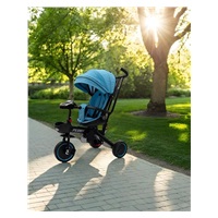 Dziecięcy trójkołowiec Baby Mix Peony EVA niebieski