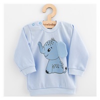 Niemowlęca wyprawka koszulka i spodnie New Baby Happy Elephant blue