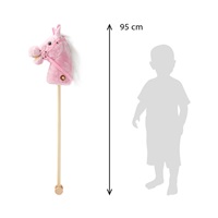 Hobby Horse z dźwiękiem i kółkami Rosie Baby Mix różowy